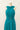 Robe Prestance turquoise — devant 4 bandeau croise