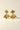 Boucles d'oreilles Daphné, feuilles de laurier dorées